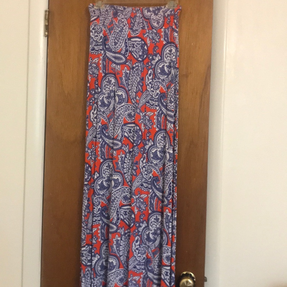 No name paisley maxi skirt